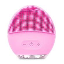 Load image into Gallery viewer, Mini Silicone Face Brush with Facial Cleansing Foreoing Silicone Face Massager for Deep Cleansing, Blackhead &amp; Makeup Remover